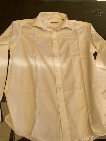 Herren Hemd Combipel 41 weiss