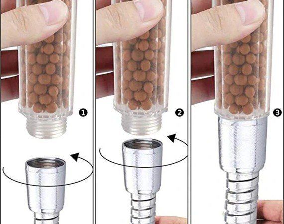 Soffioni doccia: Sparsamer Duschkopf mit Steinfilter- Ø20 mm – Nuovo e nell'imballaggio originale da St. Gallen venduto da schnaeppchen-preise 3