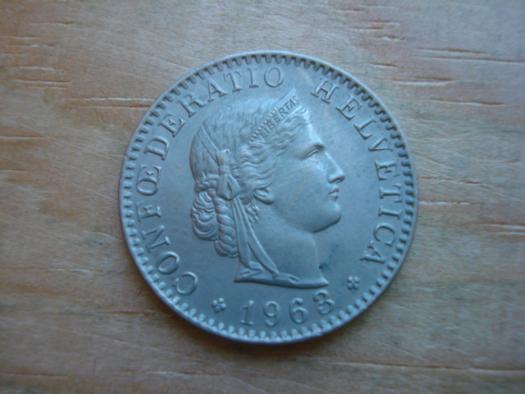 Tutti le monete: (S1) 20 Rappen 1963 – Usato da Erlach venduto da Net-Coins