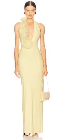 Long yellow pale dress, new /  Langes, hellgelbes Kleid, neu