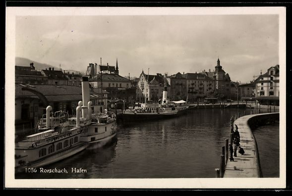 Cartoline postali: AK Rorschach, Hafen, 1932 – Usato da Berlin venduto da bartko-reher