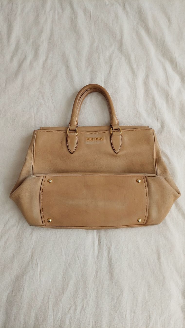 Miu Miu Borse da donna: MIU MIU AW2007 top handle beige bag – Usato da Lausanne venduto da l0ok0co0l 3