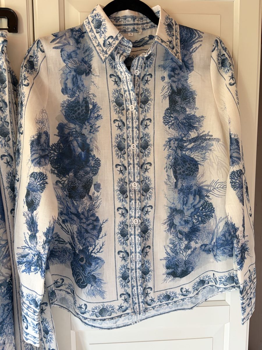 Kleider: Linen Blend Blouse & Skirt – Neu (gemäss Beschreibung) aus St.Josefen von lop_lh8d 7