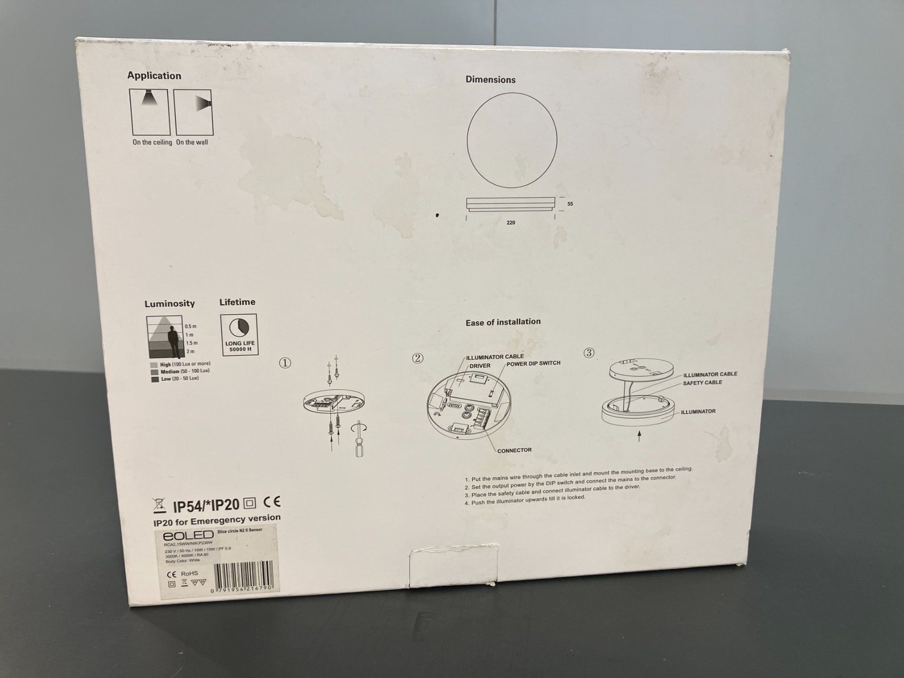 Kronleuchter & Deckenlampen: eoLED-Slice circle N2 Deckenleuchte Sensorgesteuert ab 1.- – Gebraucht aus Lichtensteig von Buy24International 2