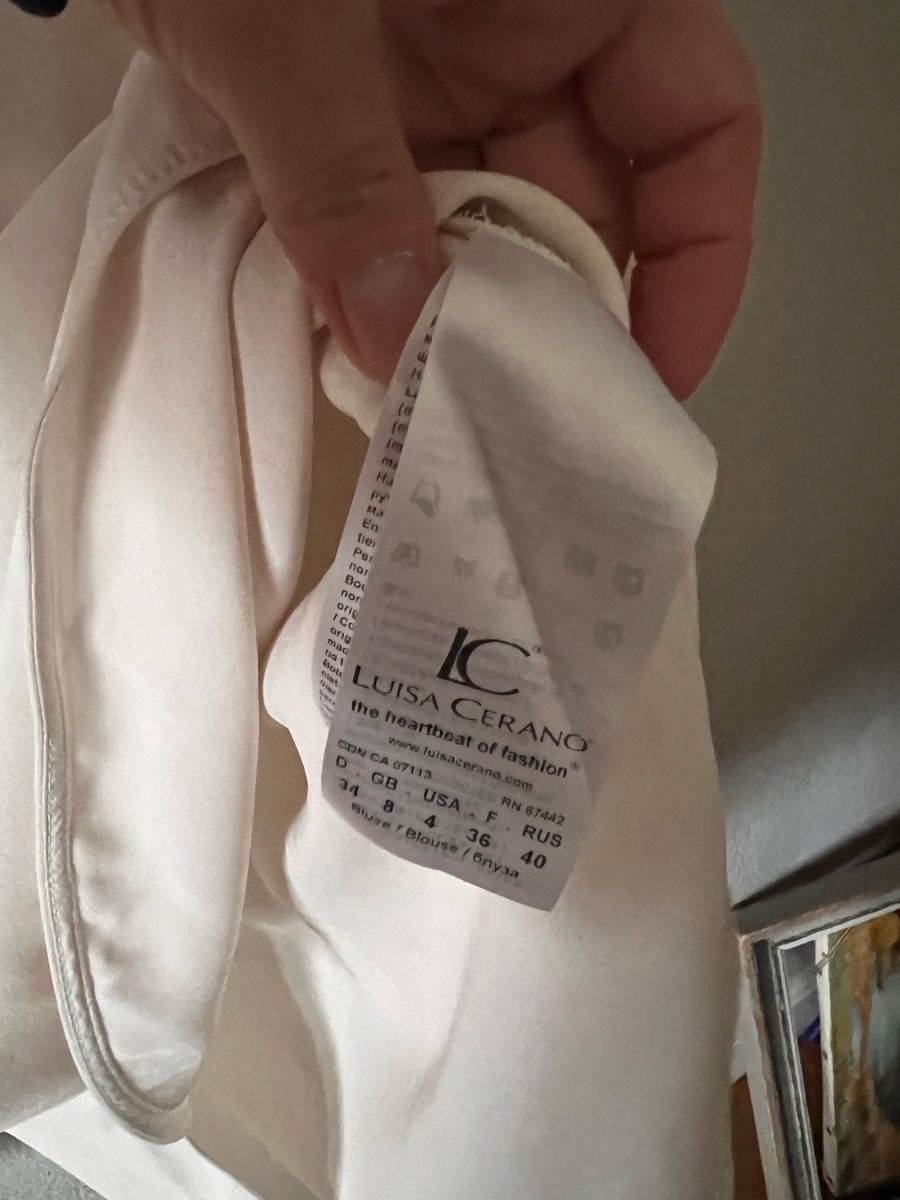 Luisa Cerano Chemisiers: Bluse Luisa Cerano, Gr. 34, Creme  – D'occasion à Solothurn par Brini06 2