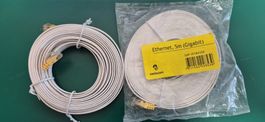 Ethernet Kabel, 2x 5m. (10m) Cat 6