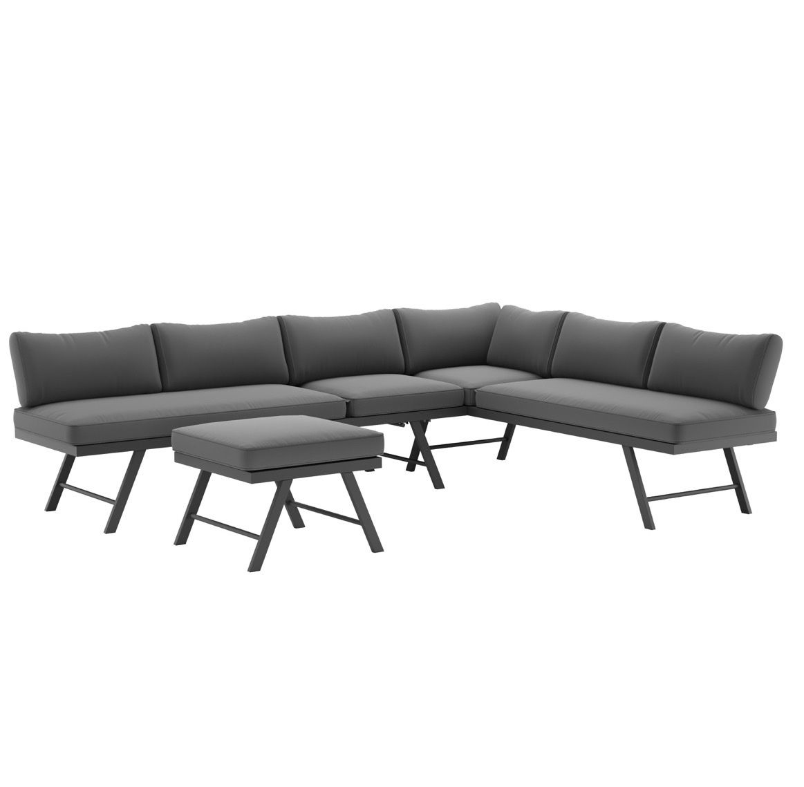 Divani: Gartenlounge multifunktional anthrazit – Usato da Pfäfers venduto da Xa_Da 2
