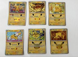 Pikachu Holo Set Lot 6 30 th