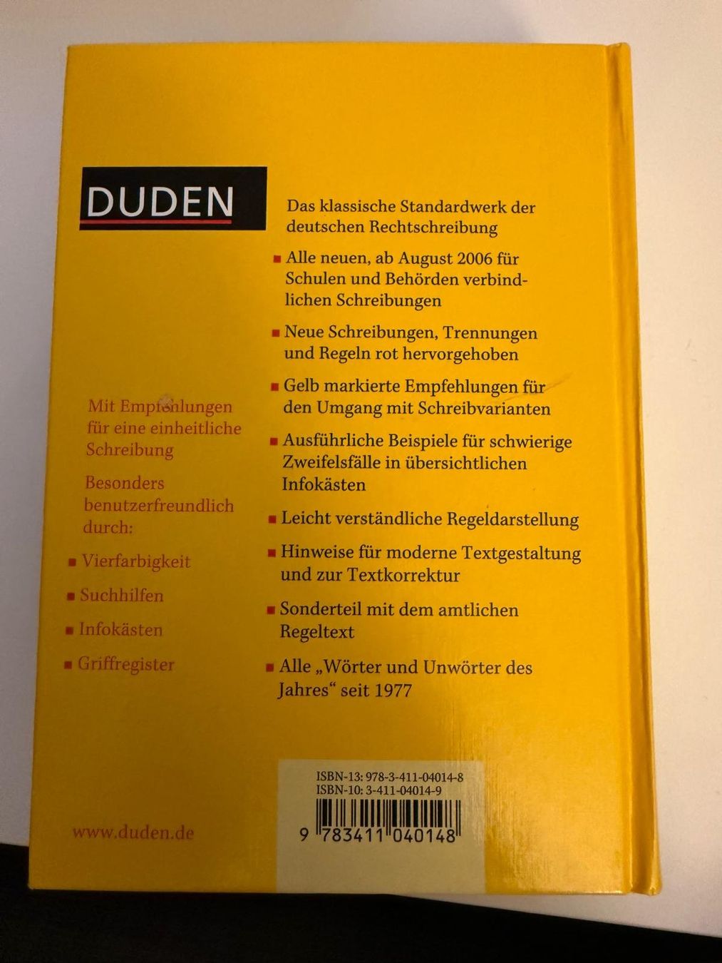 Libri: Duden - Die deutsche Rechtschreibung – Usato da Zweisimmen venduto da Mousie 1