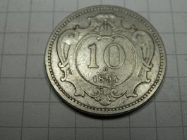 Österreich  10 Heller, 1894