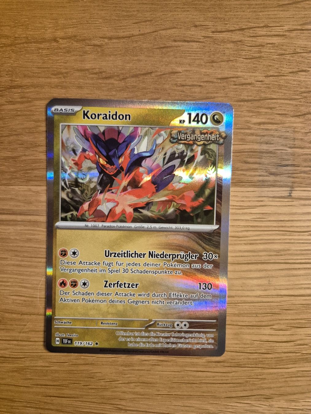 Pokémon Carte collezionabili: Koraidon Reverse Holo Pokemon TEF 119/162 DE – Nuovo (secondo la descrizione) da Altdorf UR venduto da Josi5588 2