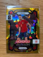 Panini Prizm Monopoly Sergio Busquets Spanien  Gold Ice