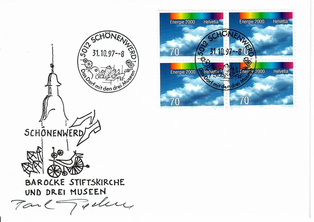 Alle Briefmarken: Brief, Schönenwerd mit Unterschrift – Gebraucht aus Hochdorf von Ziegel-16