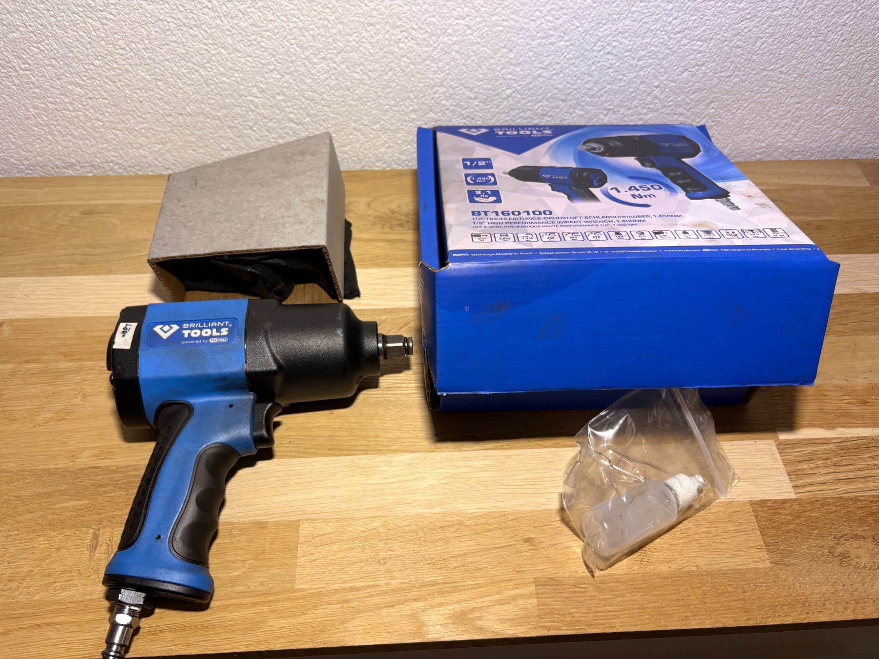 Tutti gli attrezzi: Druckluft Schlagschrauber 1450 Nm Brilliant Tools BT160100 – Usato da Adlikon b.Regensdf venduto da Cappo