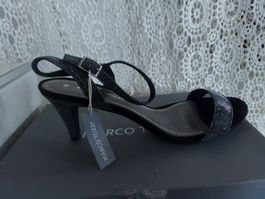 NEUE  Marco Tozzi Sandalen, schwarz, Gr. 40 !