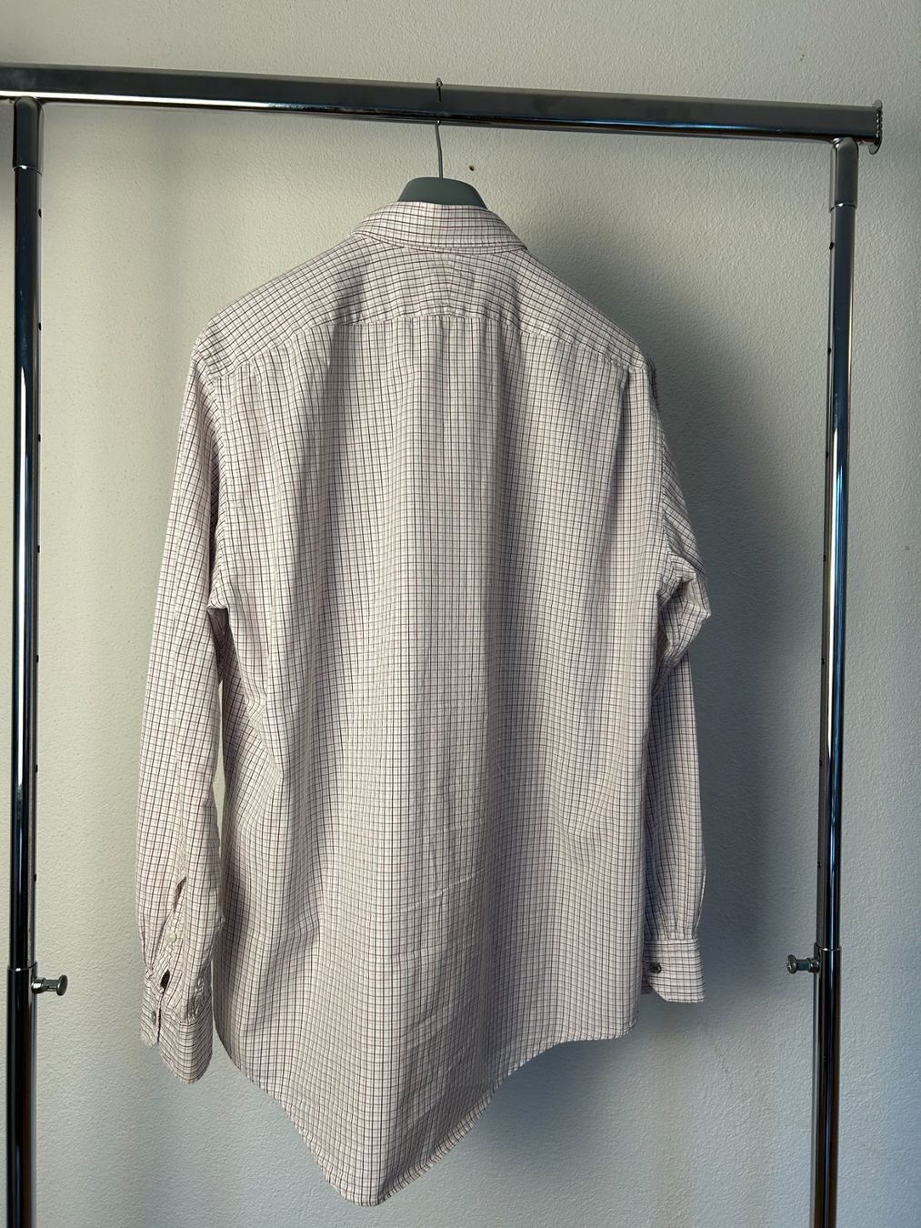 Hermès Chemises: Hermès Red Grey Plaid Button Up Shirt – D'occasion à Bern par kurtikobolt74 3
