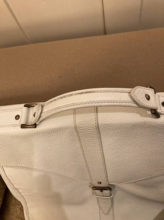Valigie & Borse: Ledermappe in weiss – Usato da Basel venduto da luggi007