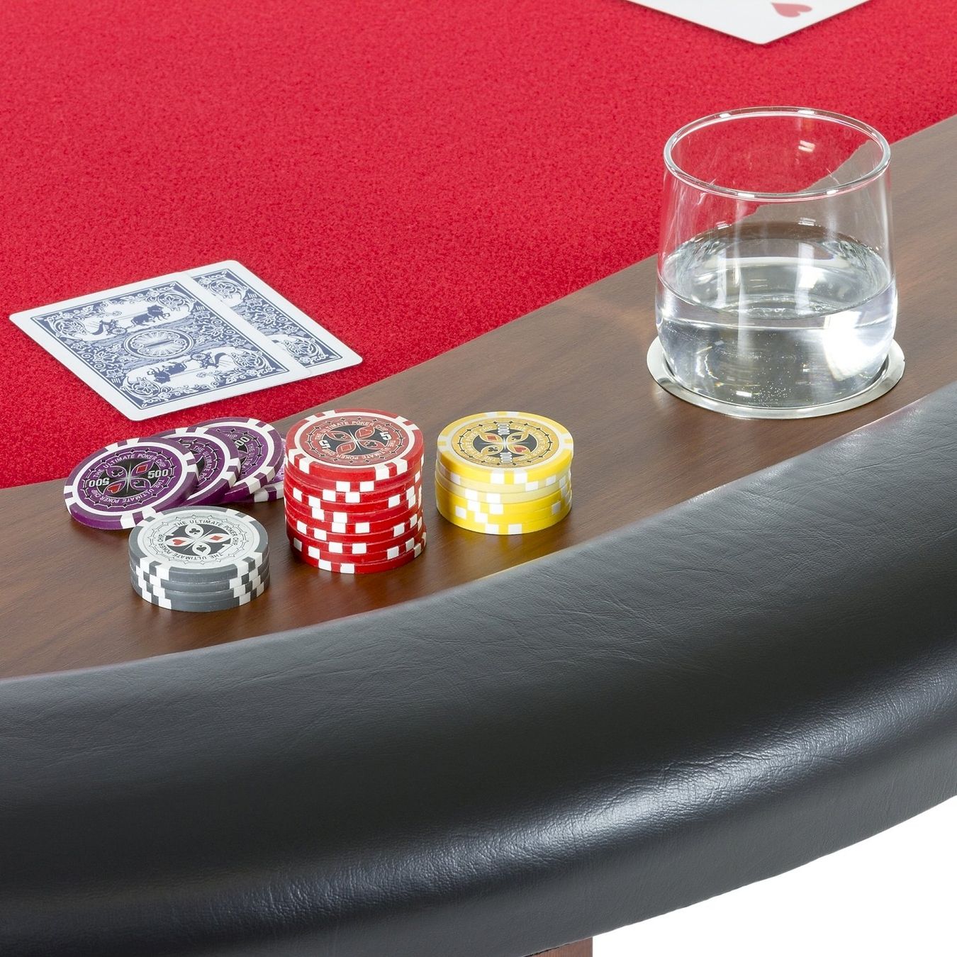 Giochi: ROYAL FLUSH Pokertisch 213x106x75cm rot – Nuovo e nell'imballaggio originale da Bottighofen venduto da zaap 5