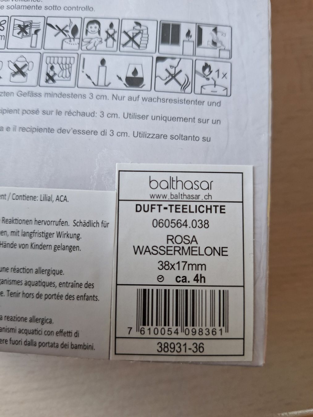 Kerzen: Balthasar Duft Teelichter – Neu und originalverpackt aus Luzern von luc_9k8h 1