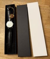 WMC Quarzuhr mit Lederarmband und Box neu