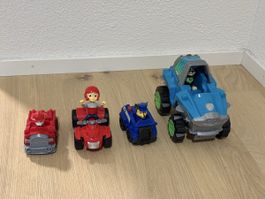 Paw Patrol Fahrzeuge Set 4 Stk guter Zustand