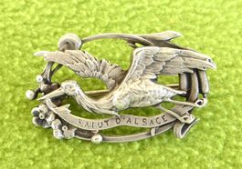 Antike Brosche 800 Silber aus dem Elsass Frankreich um 1925