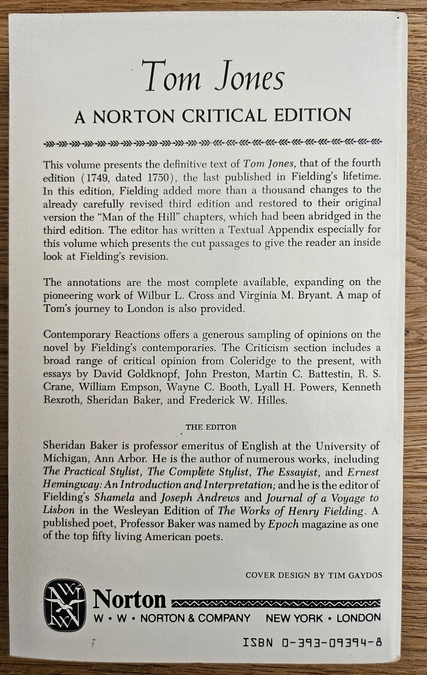Libri: Henry Fielding: Tom Jones – Usato da Schaffhausen venduto da asyouwestley 1