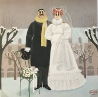 Jan Balet  "Winter"    Farblithographie