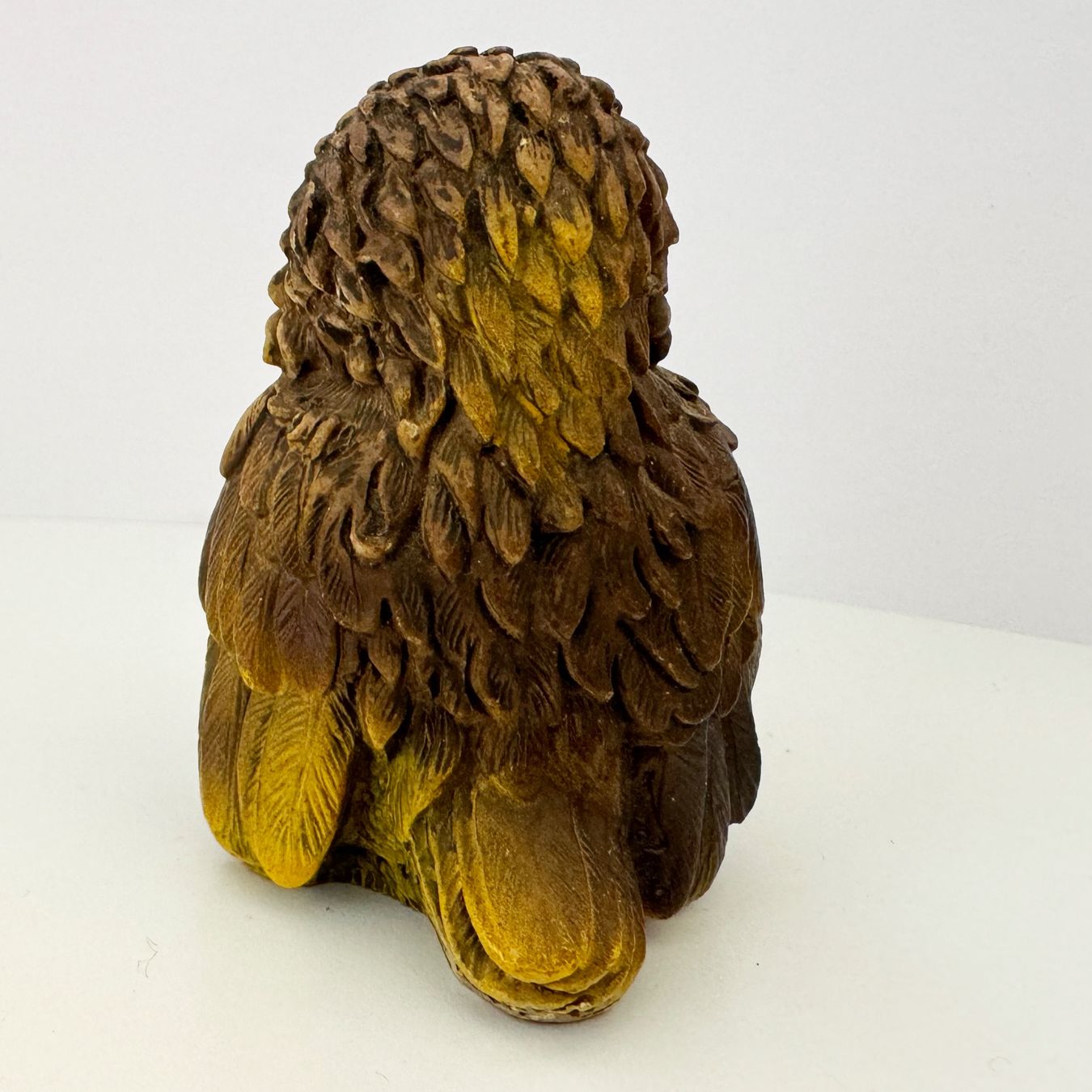 Statuette: Hibou en albâtre peint – Usato da Biel/Bienne venduto da Philemon02 2