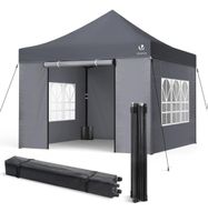 VOUNOT® Pavillon 3x3m Wasserdicht Stabil Winterfest