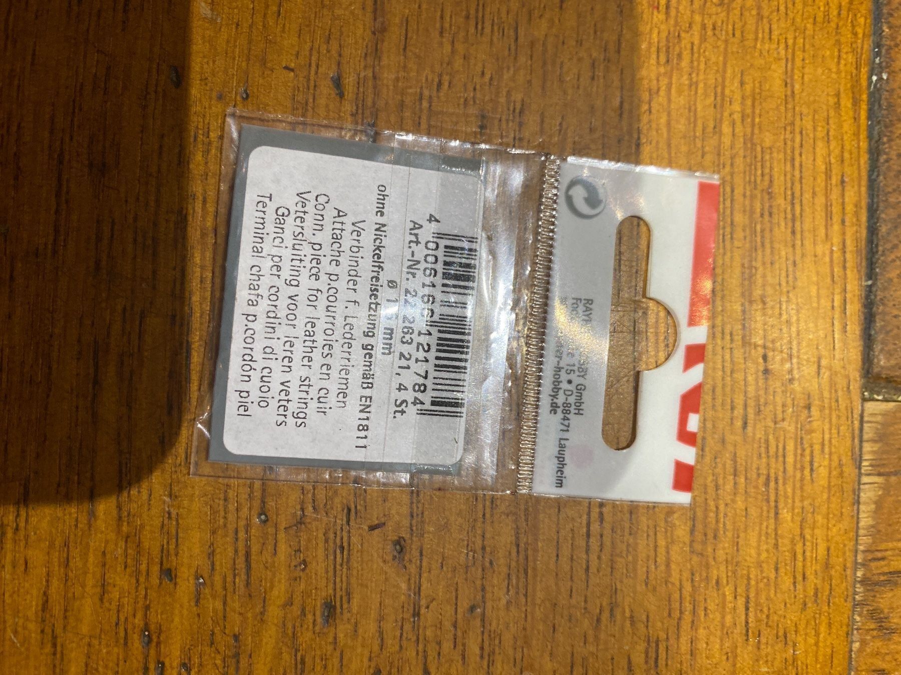 Bastelsets: Verbinder lederriemen attache 2226321 – Neu und originalverpackt aus Lajoux JU von Briard0 2