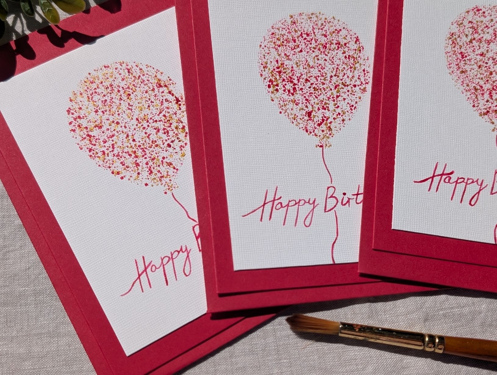 Cartoline: Hand Painted Birthday Cards – Nuovo e nell'imballaggio originale da Winterthur venduto da LaVieColor 3