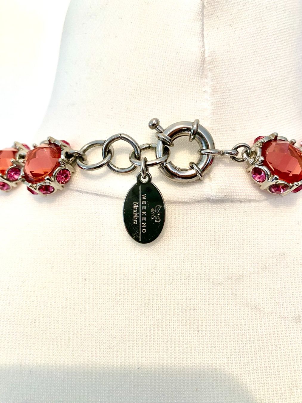 Max Mara Catenine: Max Mara weekend Statement Kette – koralle/rosé, – Usato da Basel venduto da TheElegantEdit 2