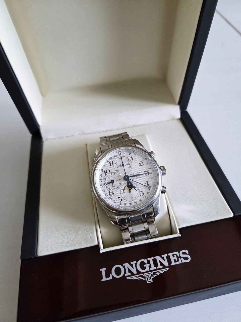 Longines Orologi: LONGINES Master Collection Chronograph Mondphase Full Set – Usato da wallbach venduto da 88-Melanie 3