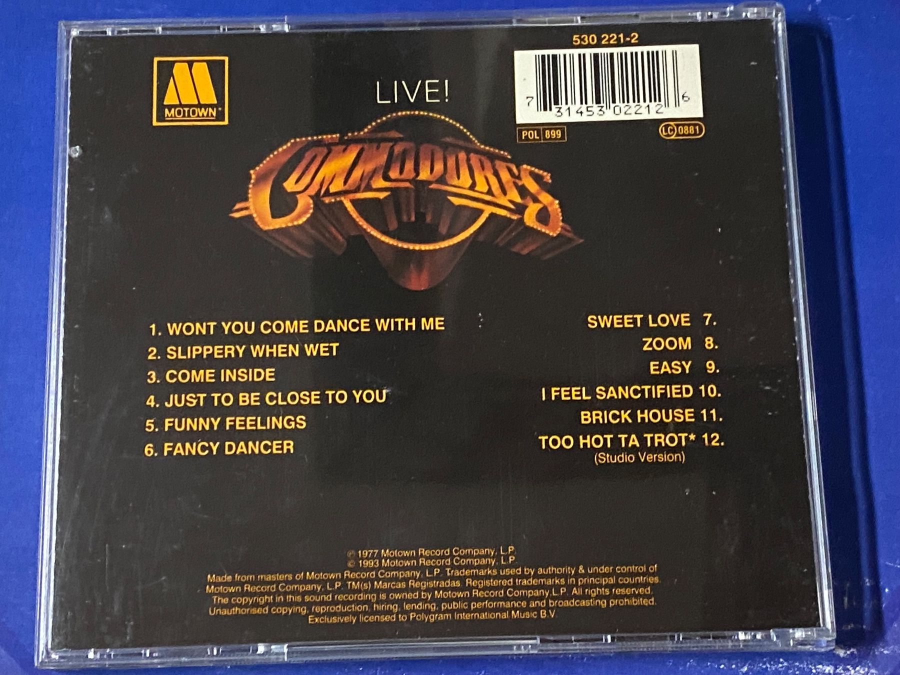 CDs: Commodores Live! – Gebraucht aus Muri b. Bern von AdidasCollector 2