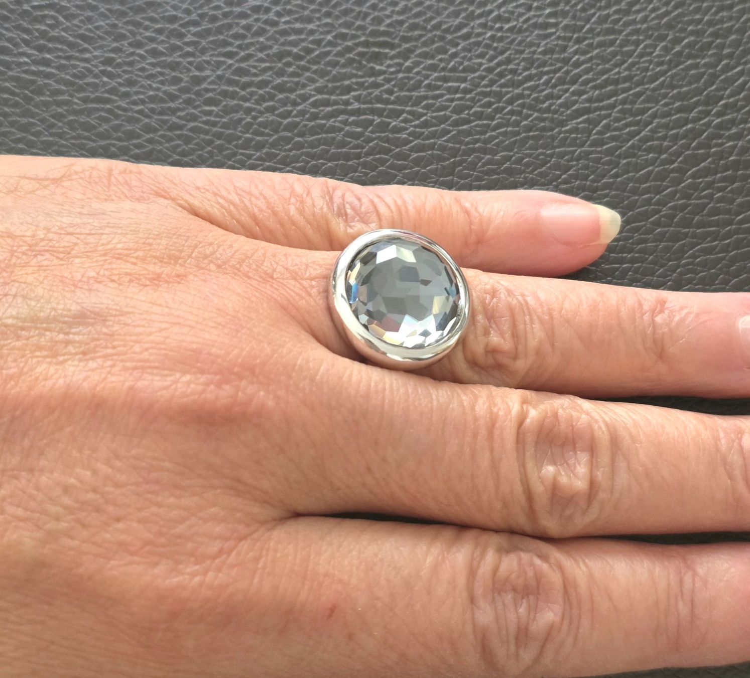 Anelli: Silber Ring 925 mit facettiertem Bergkristall  - NEU – Nuovo e nell'imballaggio originale da Uetikon am See venduto da Coralreef 8