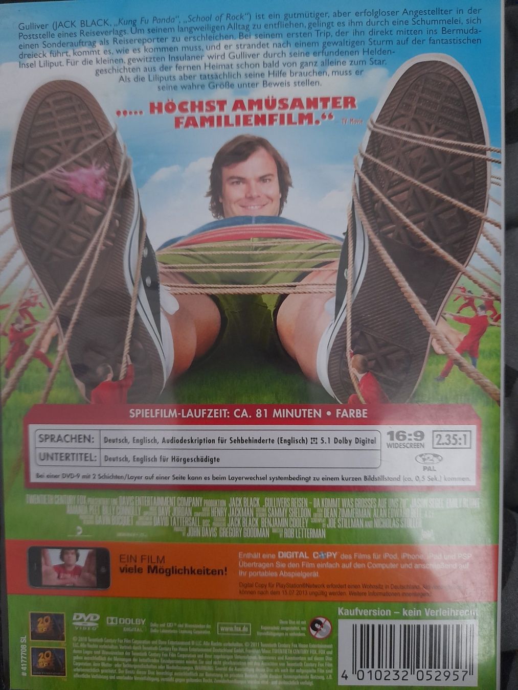 Alle DVDs: DVD Gullivers Reisen - Jack Black – Gebraucht aus Eiken von Lashar 1
