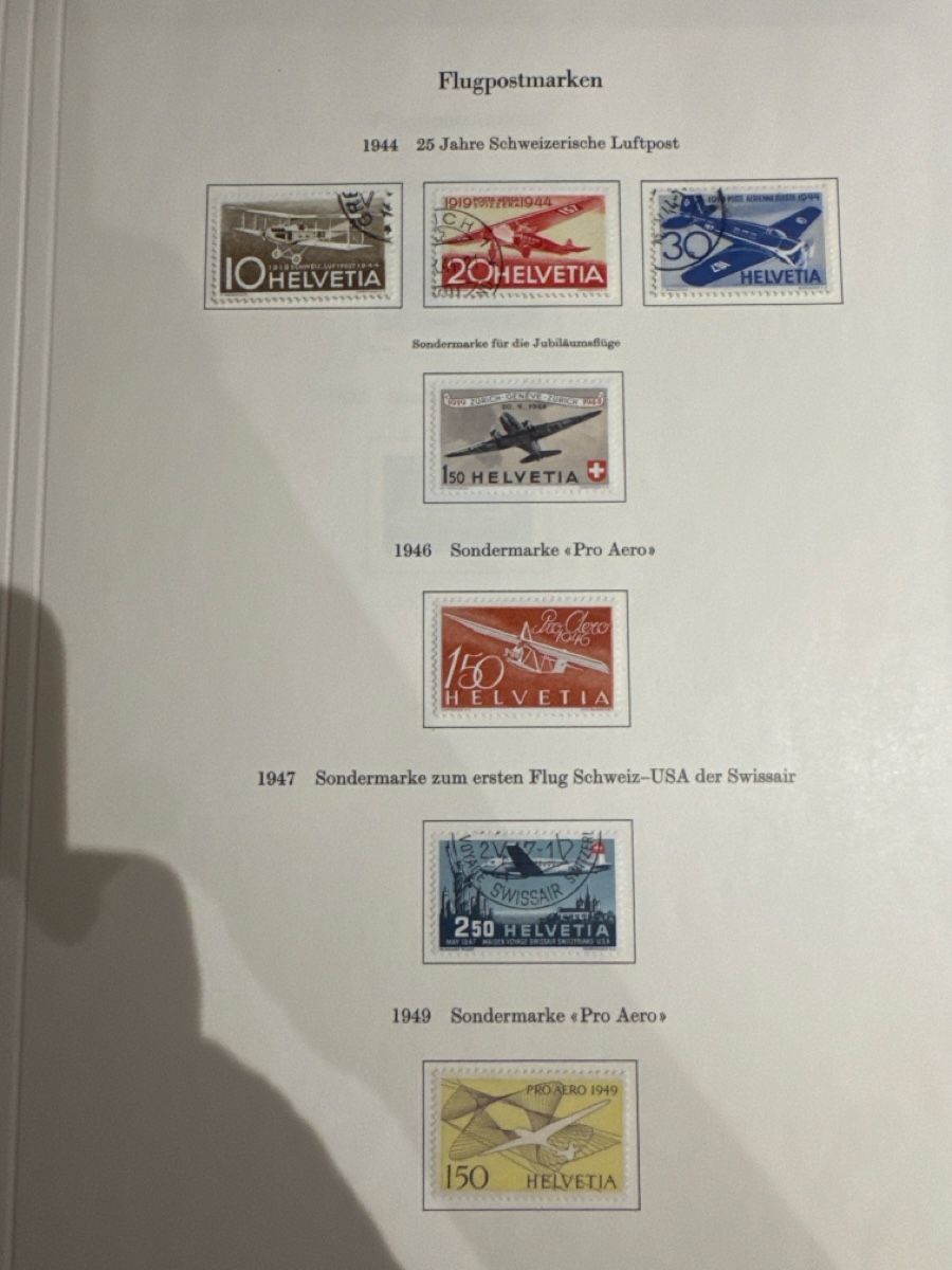 Alle Briefmarken: Briefmarken Flugpost Sammlung Konvolut Konvolut – Gebraucht aus Solothurn von Alex702 4