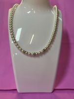 Collier perles synthétiques et strass neuf
