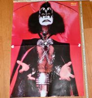 VINTAGE Gene Simmons - Super Poster KISS & THE POLICE