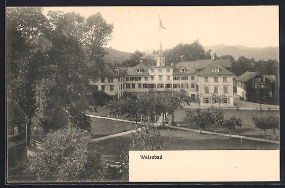 Cartoline postali: AK Weissbad, Hotel Weissbad – Usato da Berlin venduto da bartko-reher