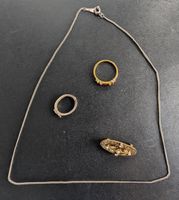 Schmuckset Ring ,Brosche, Kette und Kettenverkürzung