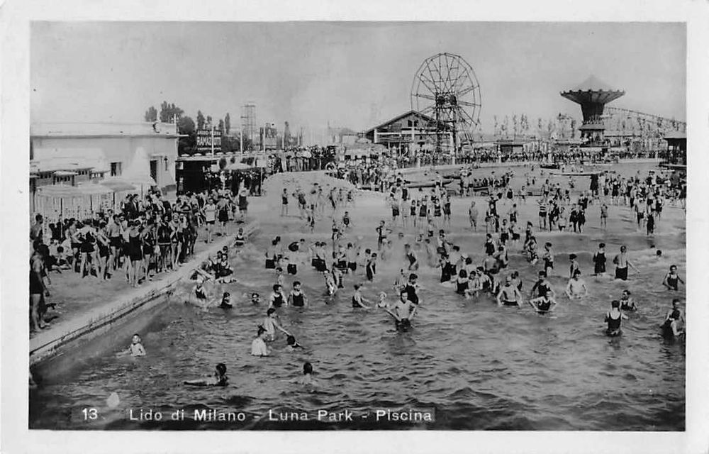 LIDO DE MILANO 1930 - alte Postkarte EXOTISCHES MOTIV | Kaufen auf Ricardo