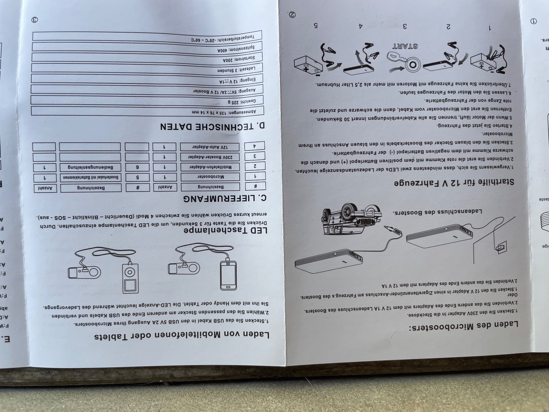 Caricabatterie: Microbooster/Jumpstarter – Nuovo e nell'imballaggio originale da Winkel venduto da Uwen 8