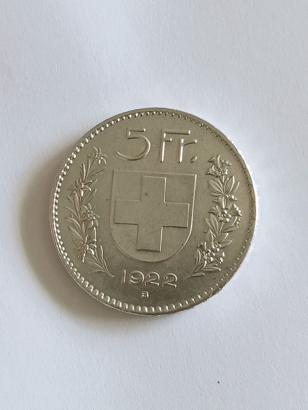 Tutti le monete: 5 Fr.   Schweiz, Silber (0.835), vorzgl. – Usato da thoerigen venduto da grimselcat