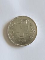 5 Fr.   Schweiz, Silber (0.835), vorzgl.