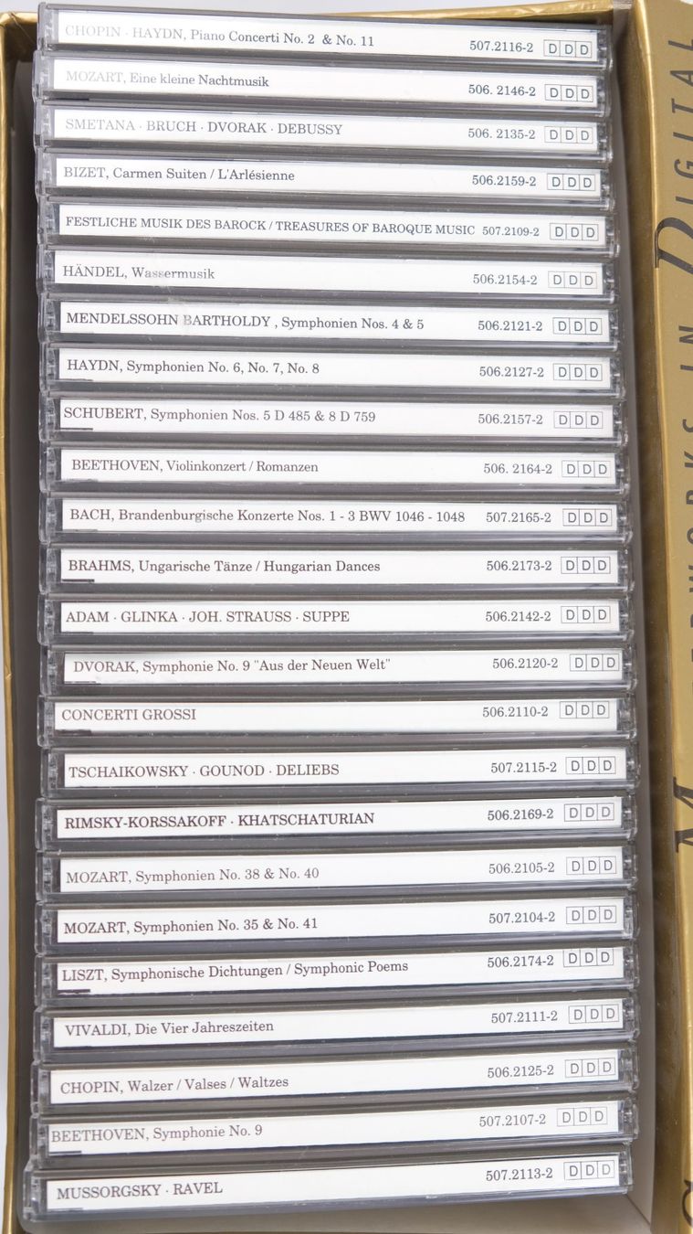 CDs: 24 CDs Klassik Box Classical Masterworks Digital Kompilation – Gebraucht aus Volketswil von brockipfannenstil 1