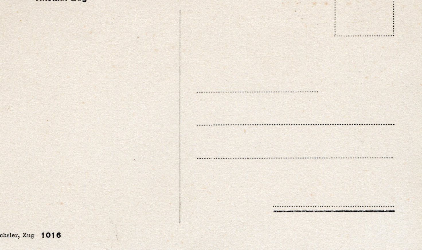 Ansichtskarten: Postkarte Zug – Neu (gemäss Beschreibung) aus LAUFENBURG von fix.lfbg 1