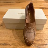 NEU Santoni Damen Loafer Gr. 37 – Beige Leder – Pennyloafer