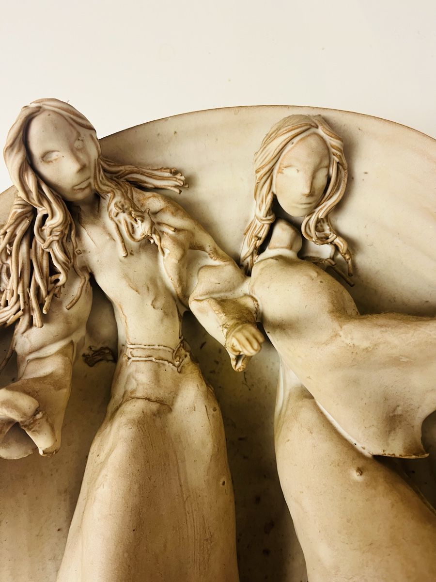 Sculptures & Statues: Keramik Wandbild, Damen Relief, Handarbeit – D'occasion à Hergiswil NW par WoDu 1